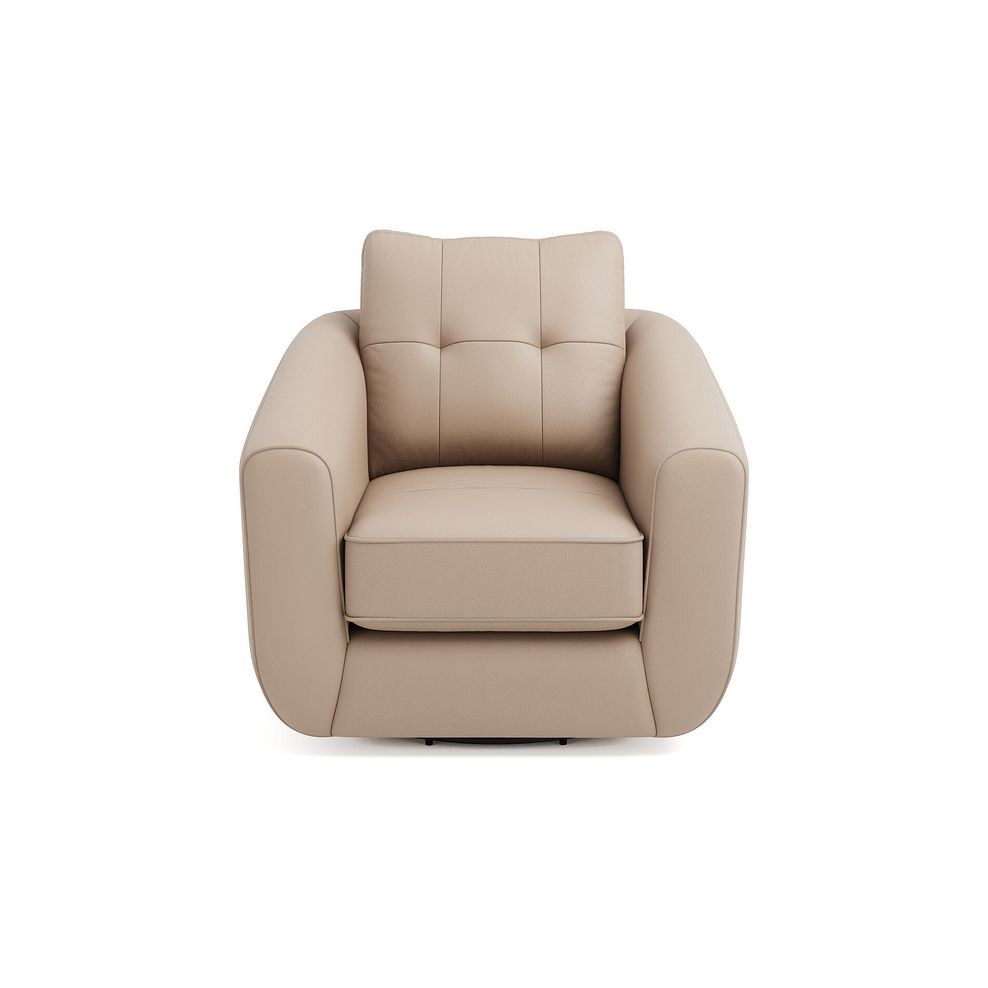 Marley Swivel Chair in  Oslo Mushroom Leather 3