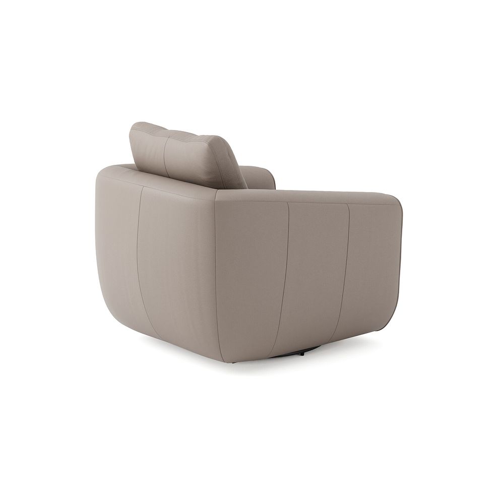 Marley Swivel Chair in  Oslo Oyster Leather 2