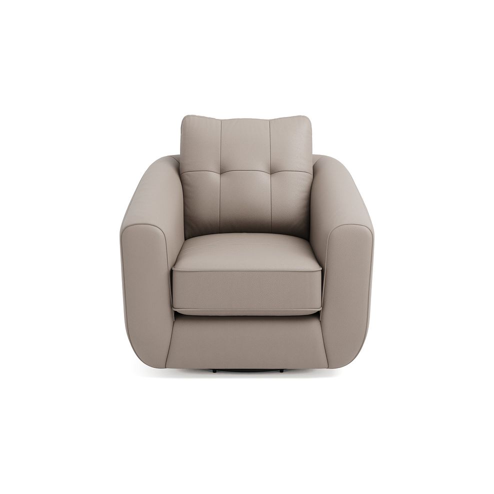 Marley Swivel Chair in  Oslo Oyster Leather 3