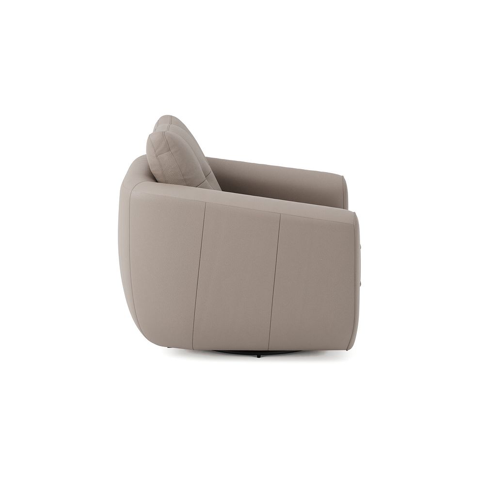 Marley Swivel Chair in  Oslo Oyster Leather 4