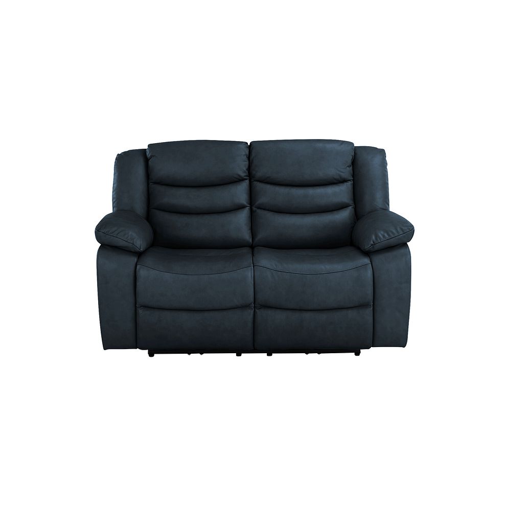 Marlow 2 Seater Electric Recliner Sofa in Blue Leather 2