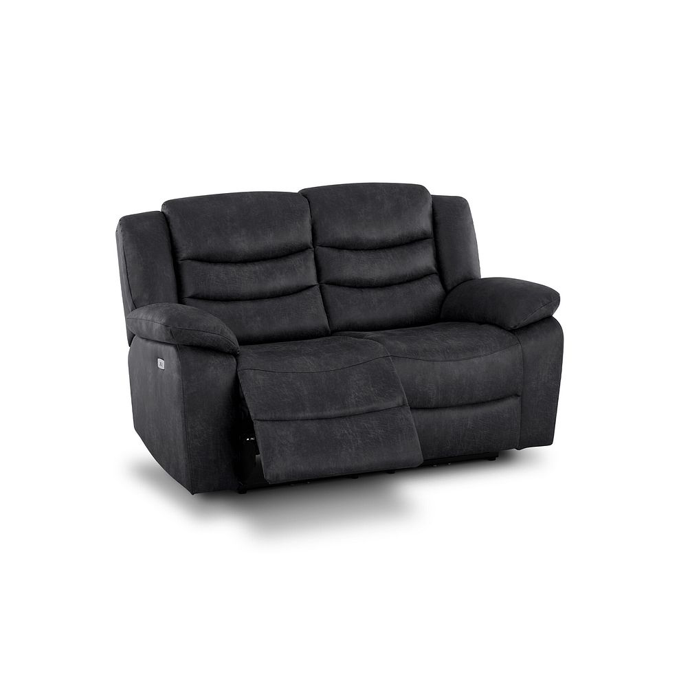 Marlow 2 Seater Electric Recliner Sofa in Miller Grey Fabric 3