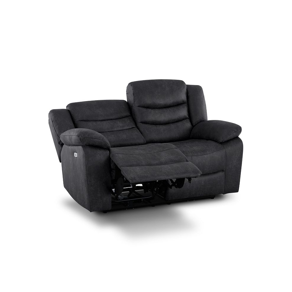 Marlow 2 Seater Electric Recliner Sofa in Miller Grey Fabric 4