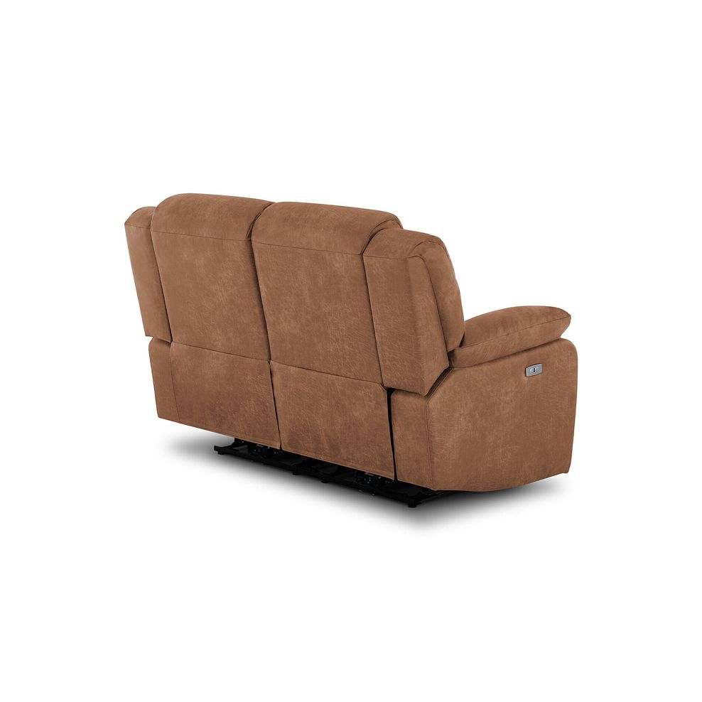 Marlow 2 Seater Electric Recliner Sofa in Ranch Brown Fabric 6
