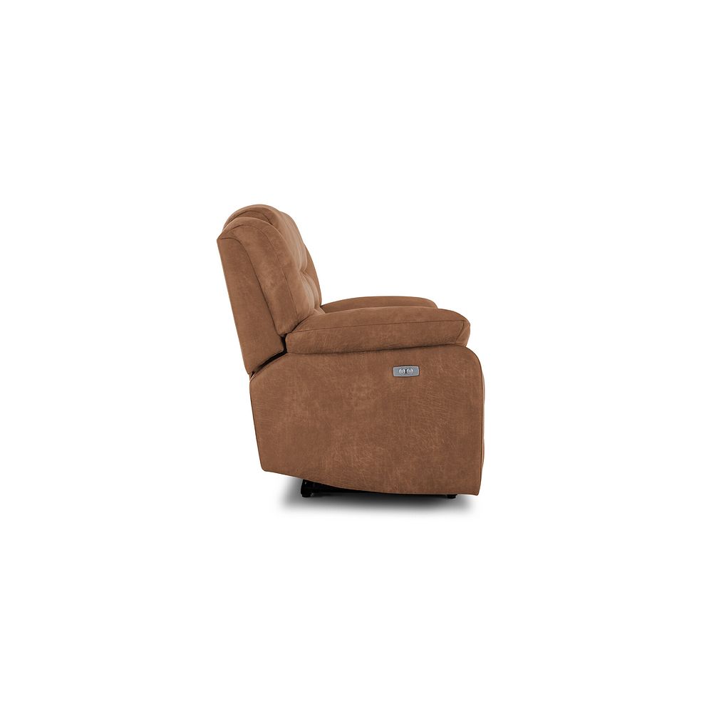 Marlow 2 Seater Electric Recliner Sofa in Ranch Brown Fabric 7
