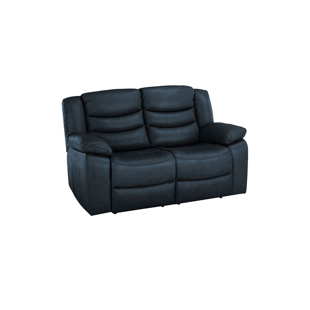 Marlow 2 Seater Sofa in Blue Leather 1
