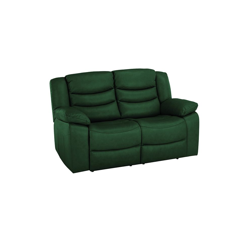 Marlow 2 Seater Sofa in Green Leather 1