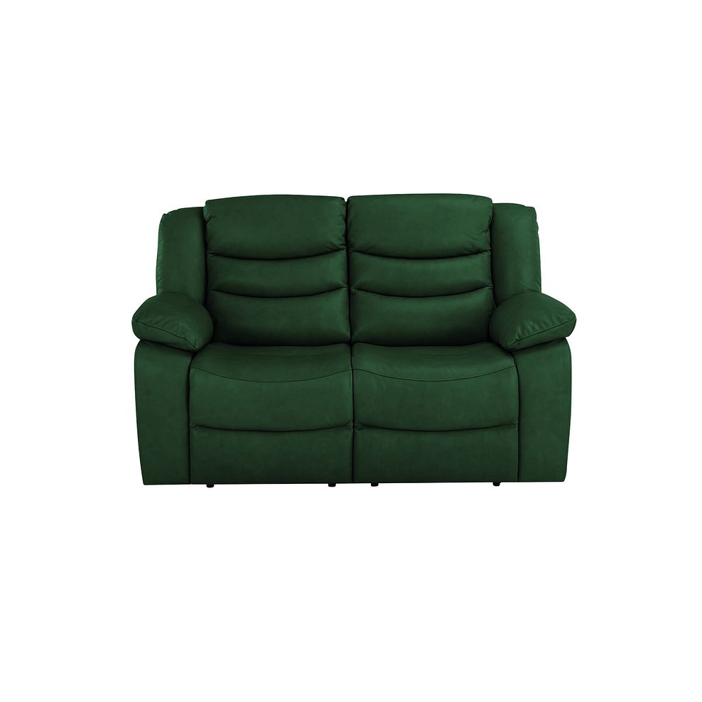Marlow 2 Seater Sofa in Green Leather 2