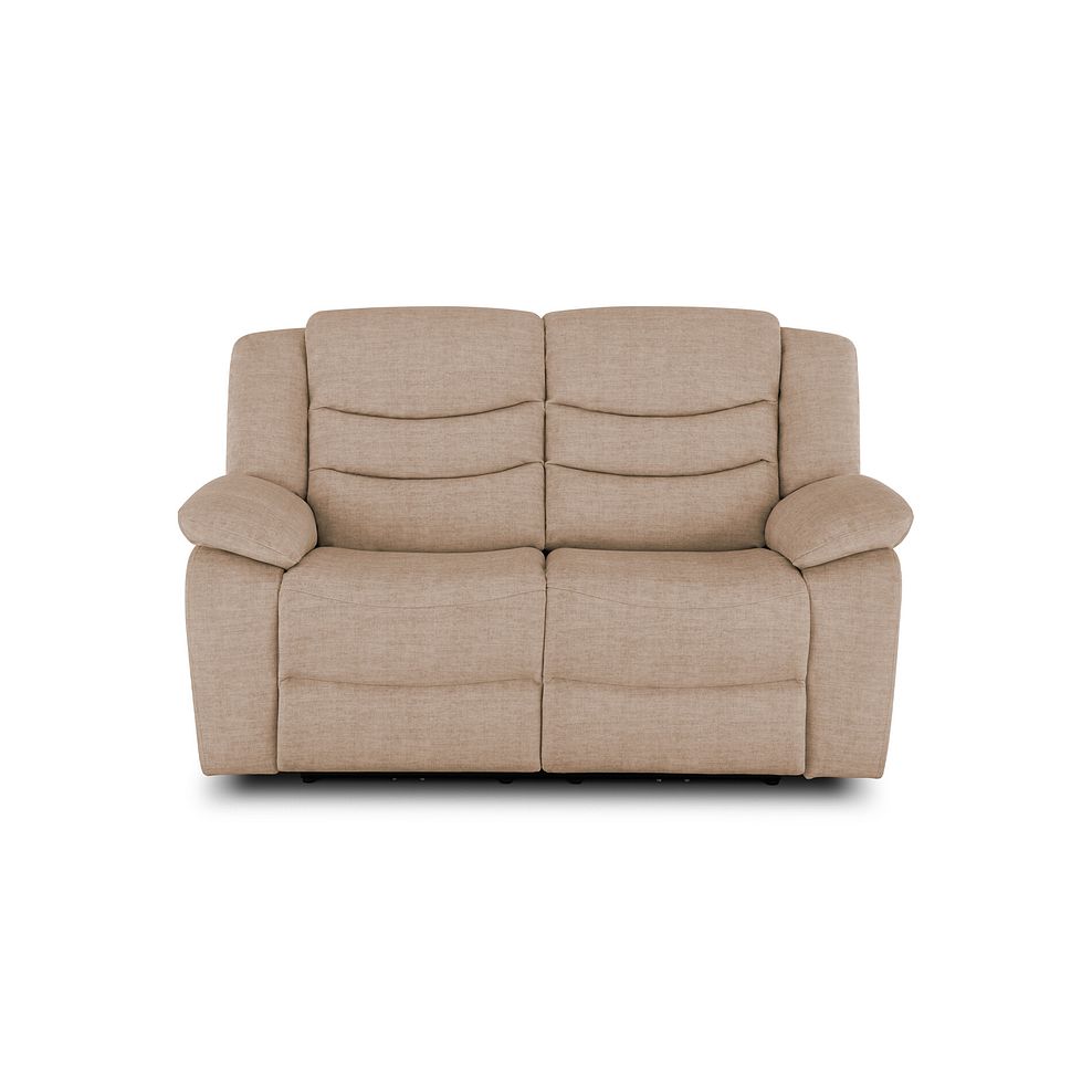 Marlow 2 Seater Sofa in Plush Beige Fabric 2