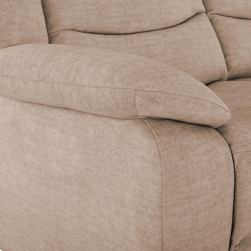 Marlow 2 Seater Sofa in Plush Beige Fabric 5