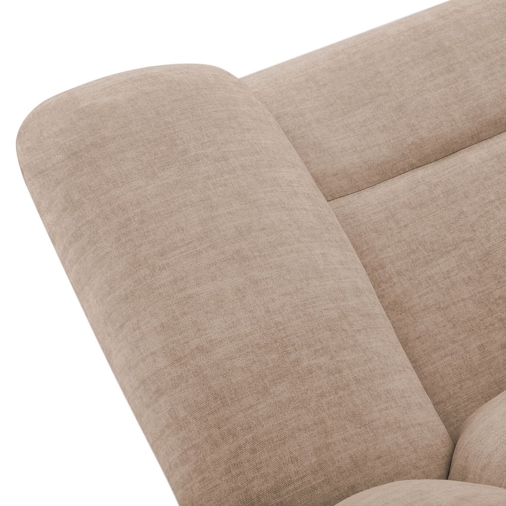 Marlow 2 Seater Sofa in Plush Beige Fabric 6