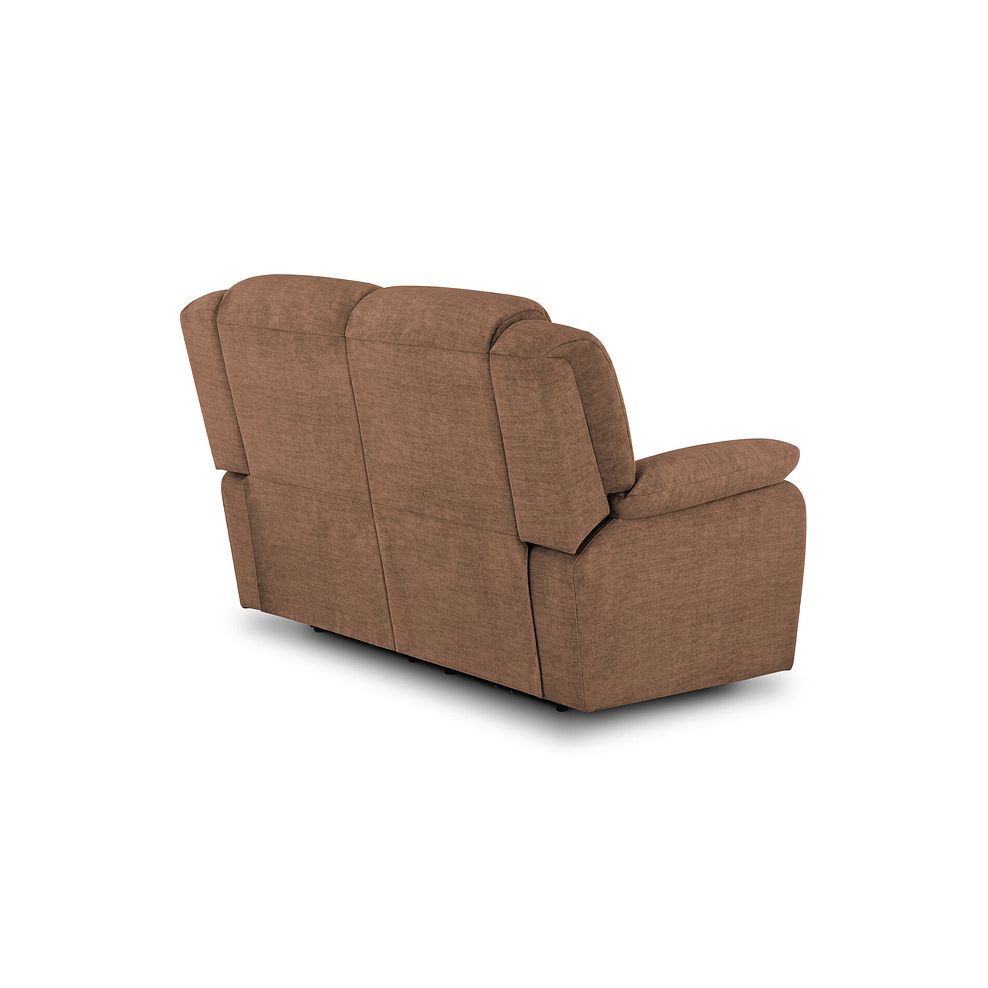 Marlow 2 Seater Sofa in Plush Brown Fabric 3