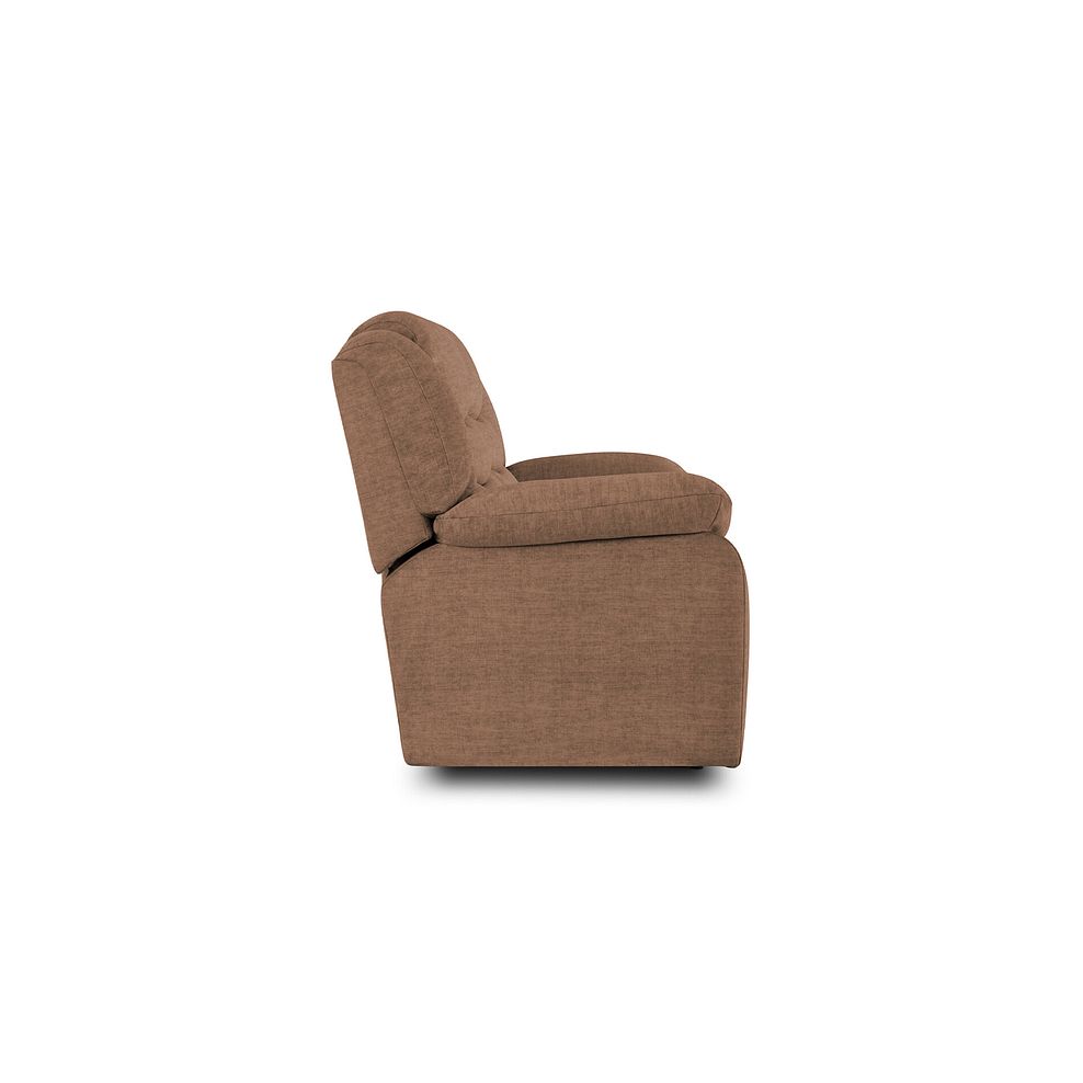 Marlow 2 Seater Sofa in Plush Brown Fabric 4
