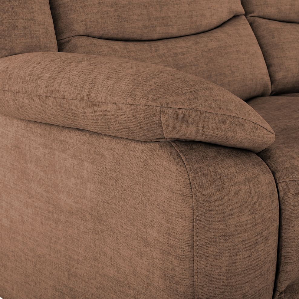 Marlow 2 Seater Sofa in Plush Brown Fabric 7