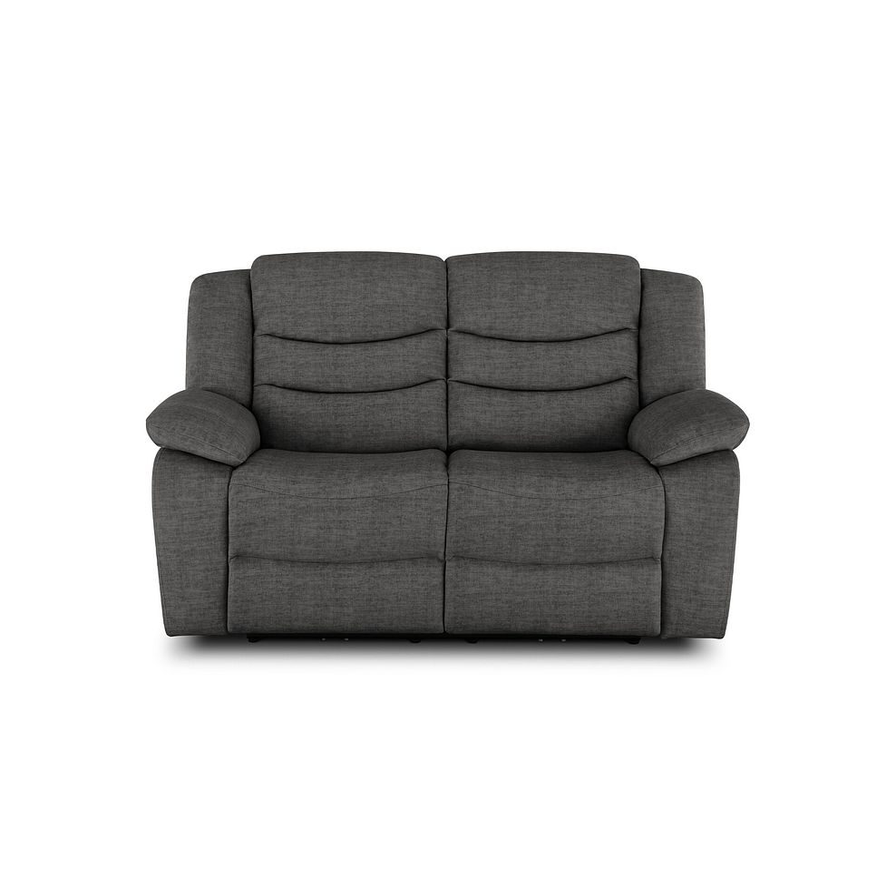 Marlow 2 Seater Sofa in Plush Charcoal Fabric 2