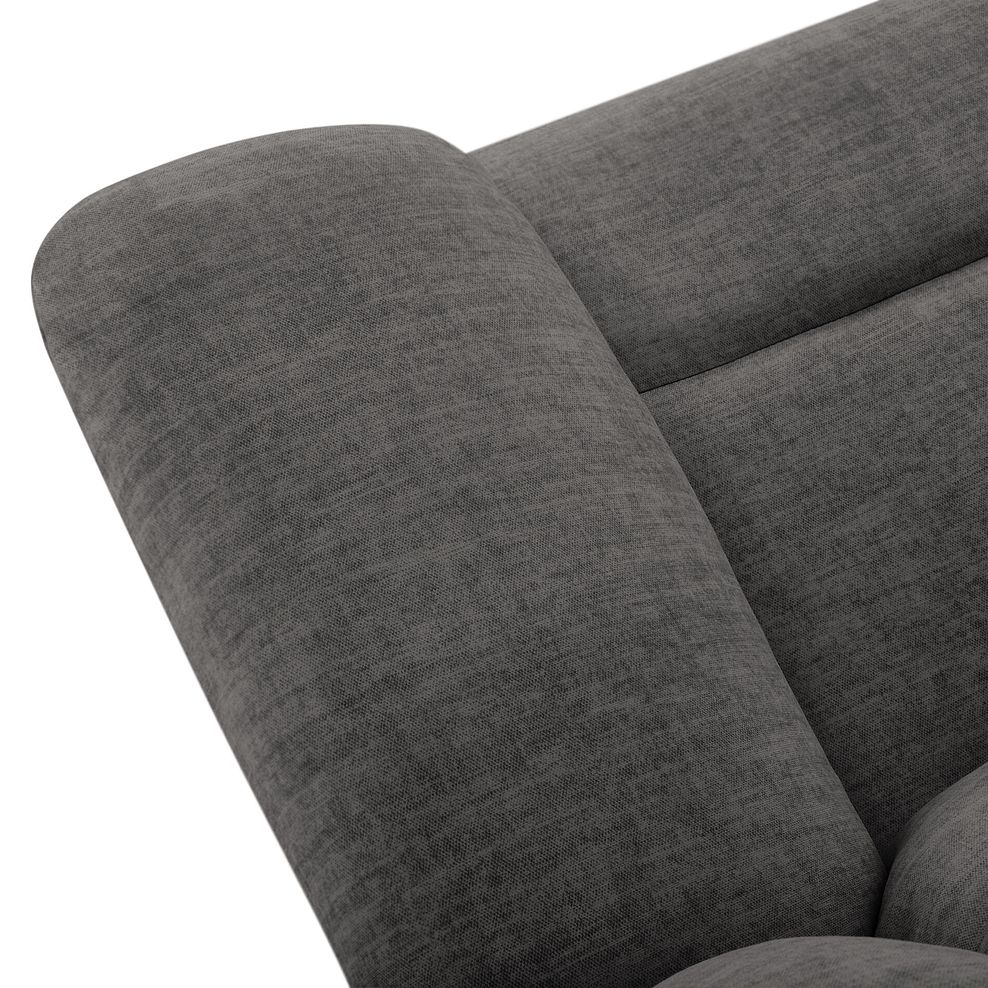 Marlow 2 Seater Sofa in Plush Charcoal Fabric 5