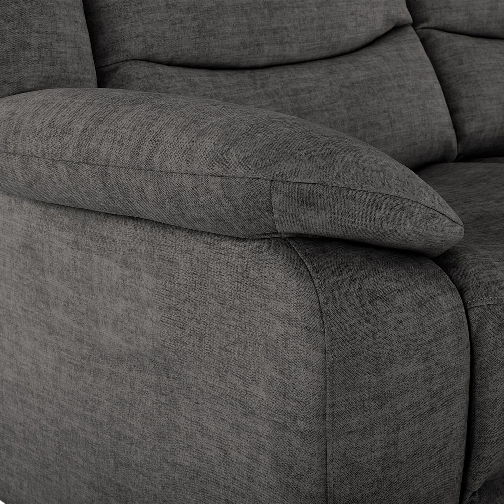 Marlow 2 Seater Sofa in Plush Charcoal Fabric 7