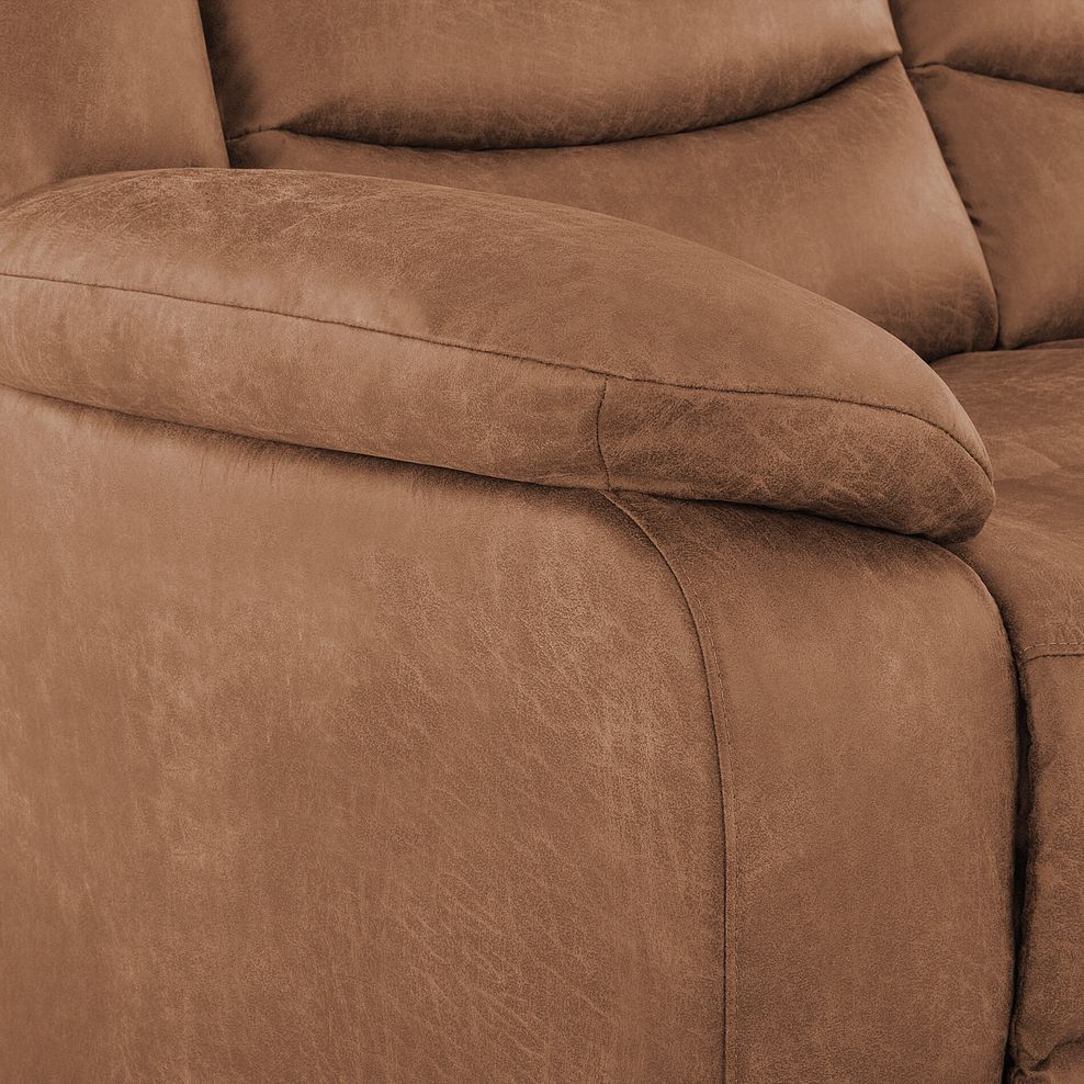 Marlow 2 Seater Sofa in Ranch Brown Fabric 7