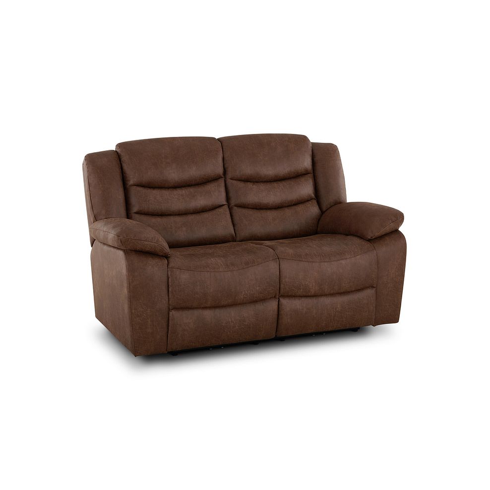 Marlow 2 Seater Sofa in Ranch Dark Brown Fabric 1
