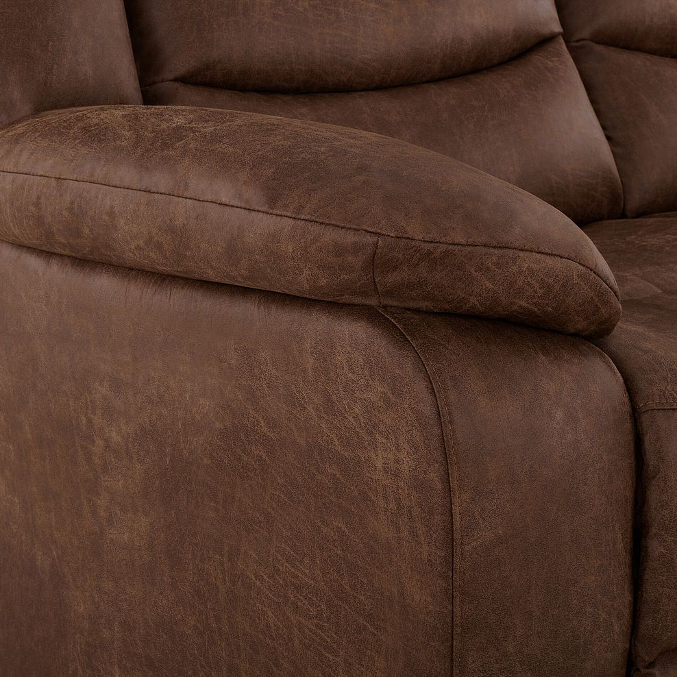Marlow 2 Seater Sofa in Ranch Dark Brown Fabric 7