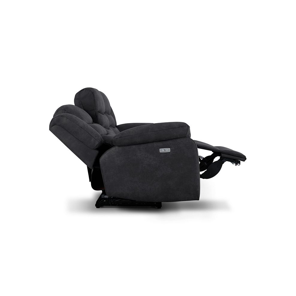 Marlow 3 Seater Electric Recliner Sofa in Miller Grey Fabric 8