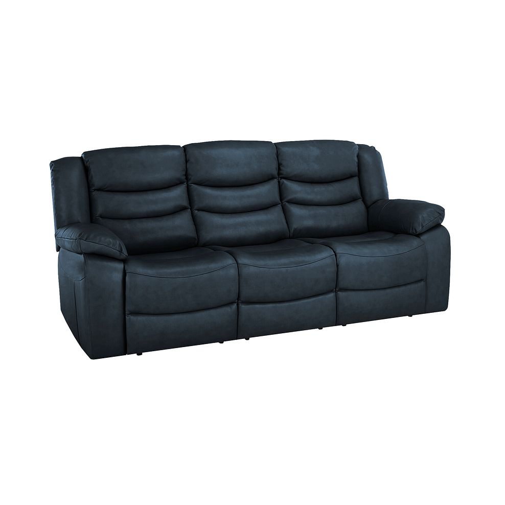 Marlow 3 Seater Sofa in Blue Leather 1