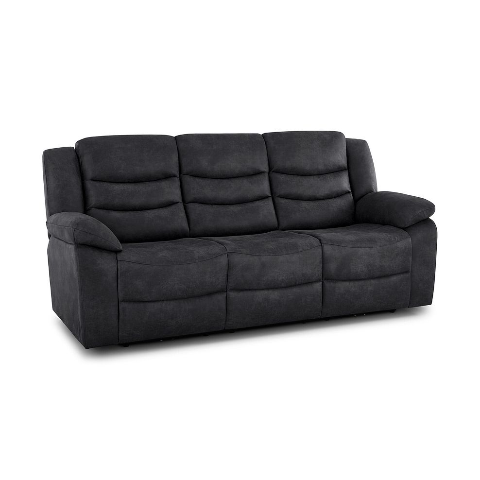Marlow 3 Seater Sofa in Miller Grey Fabric 1
