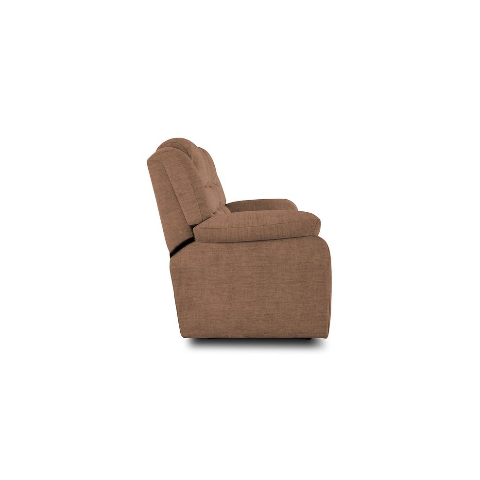 Marlow 3 Seater Sofa in Plush Brown Fabric 4
