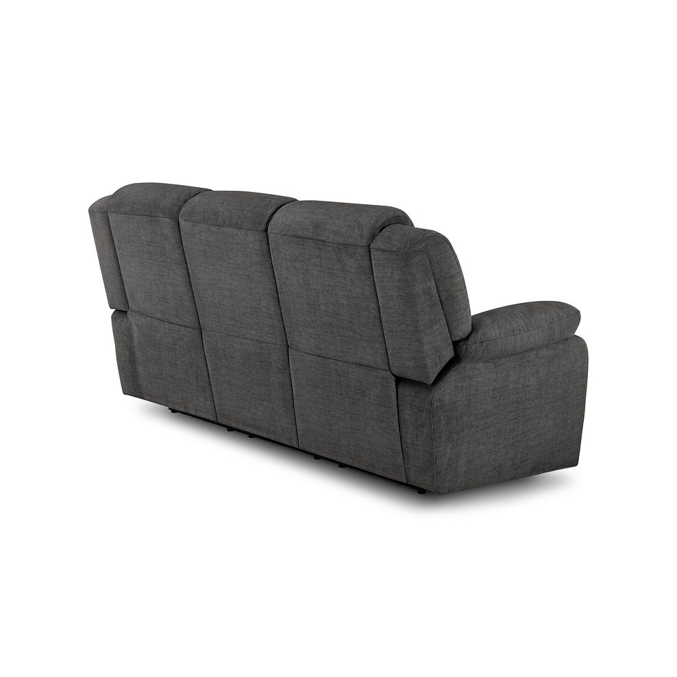Marlow 3 Seater Sofa in Plush Charcoal Fabric 3