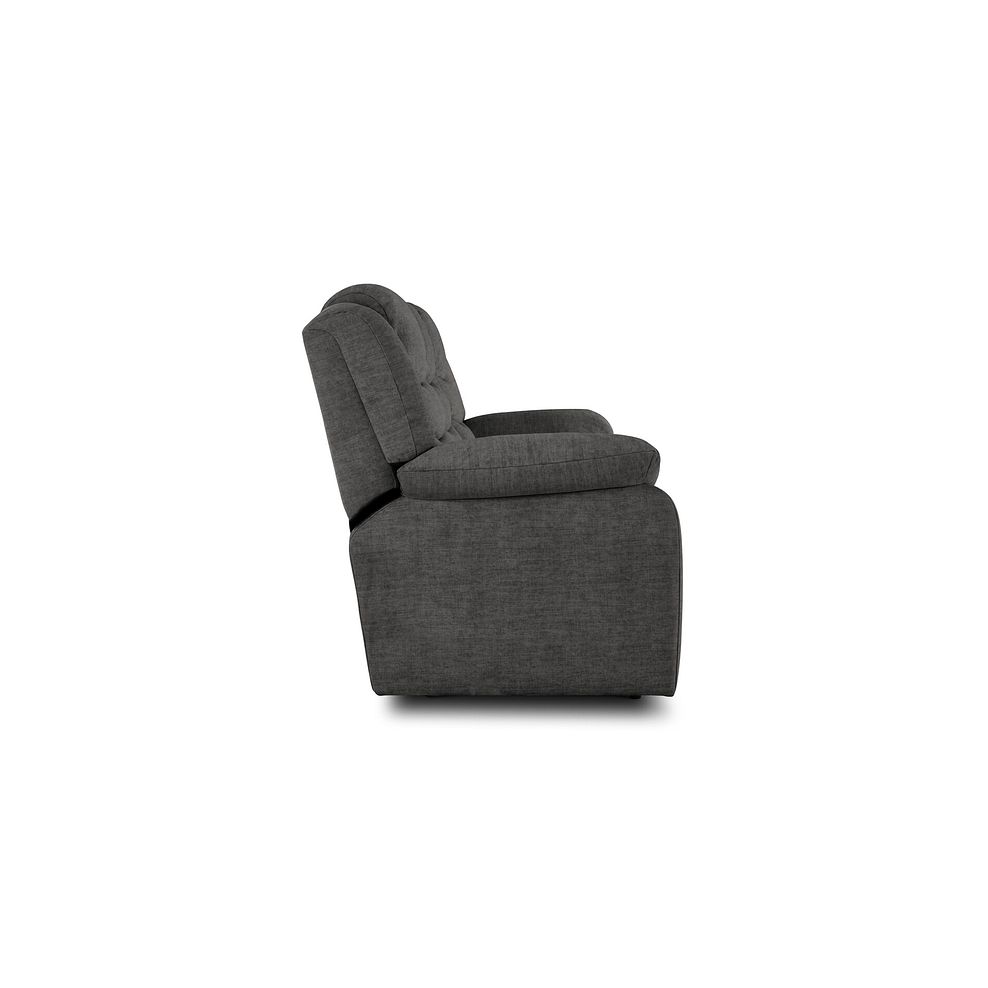 Marlow 3 Seater Sofa in Plush Charcoal Fabric 4