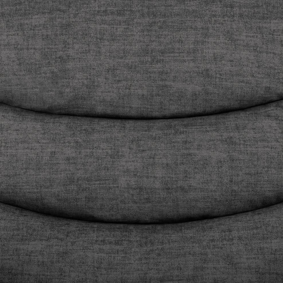 Marlow 3 Seater Sofa in Plush Charcoal Fabric 6
