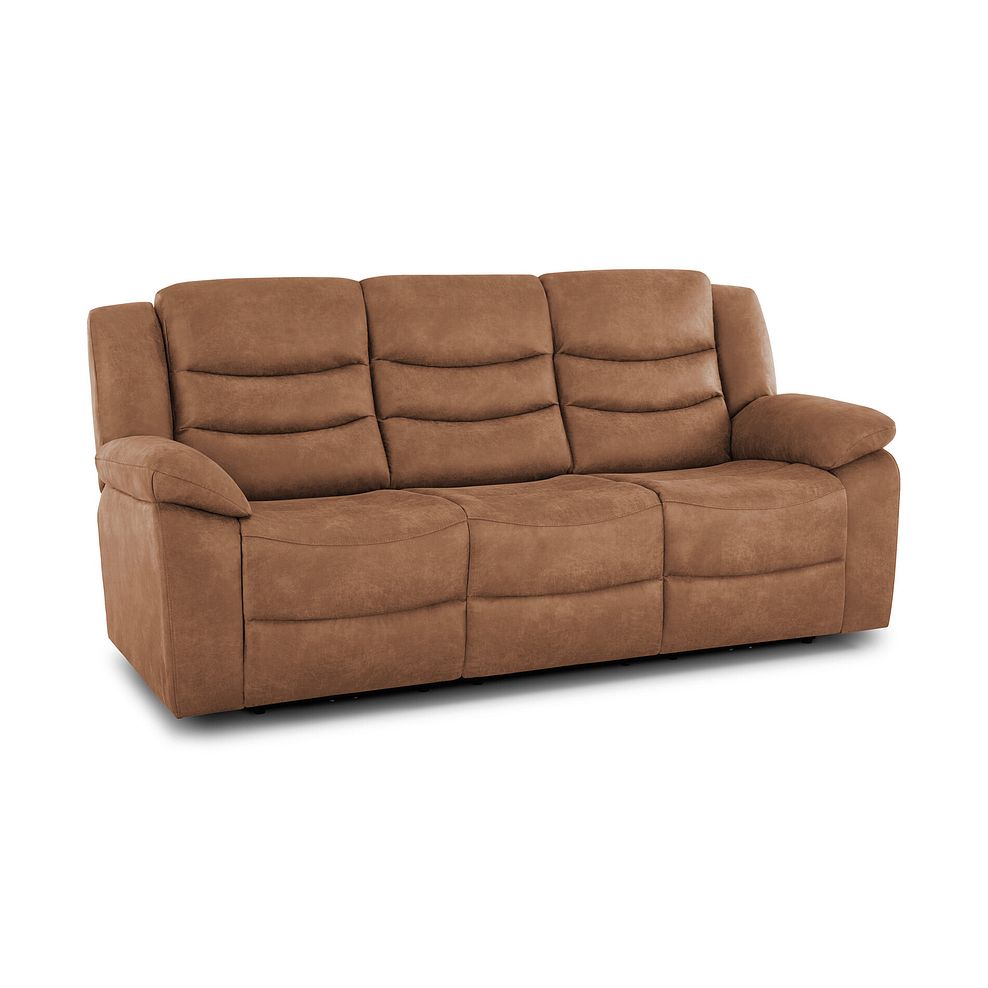 Marlow 3 Seater Sofa in Ranch Brown Fabric 1