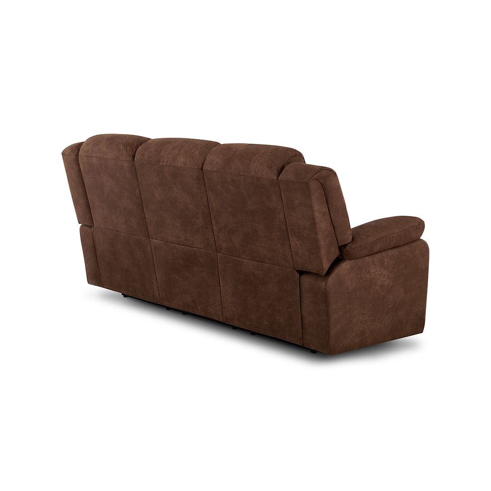 Marlow 3 Seater Sofa in Ranch Dark Brown Fabric 3