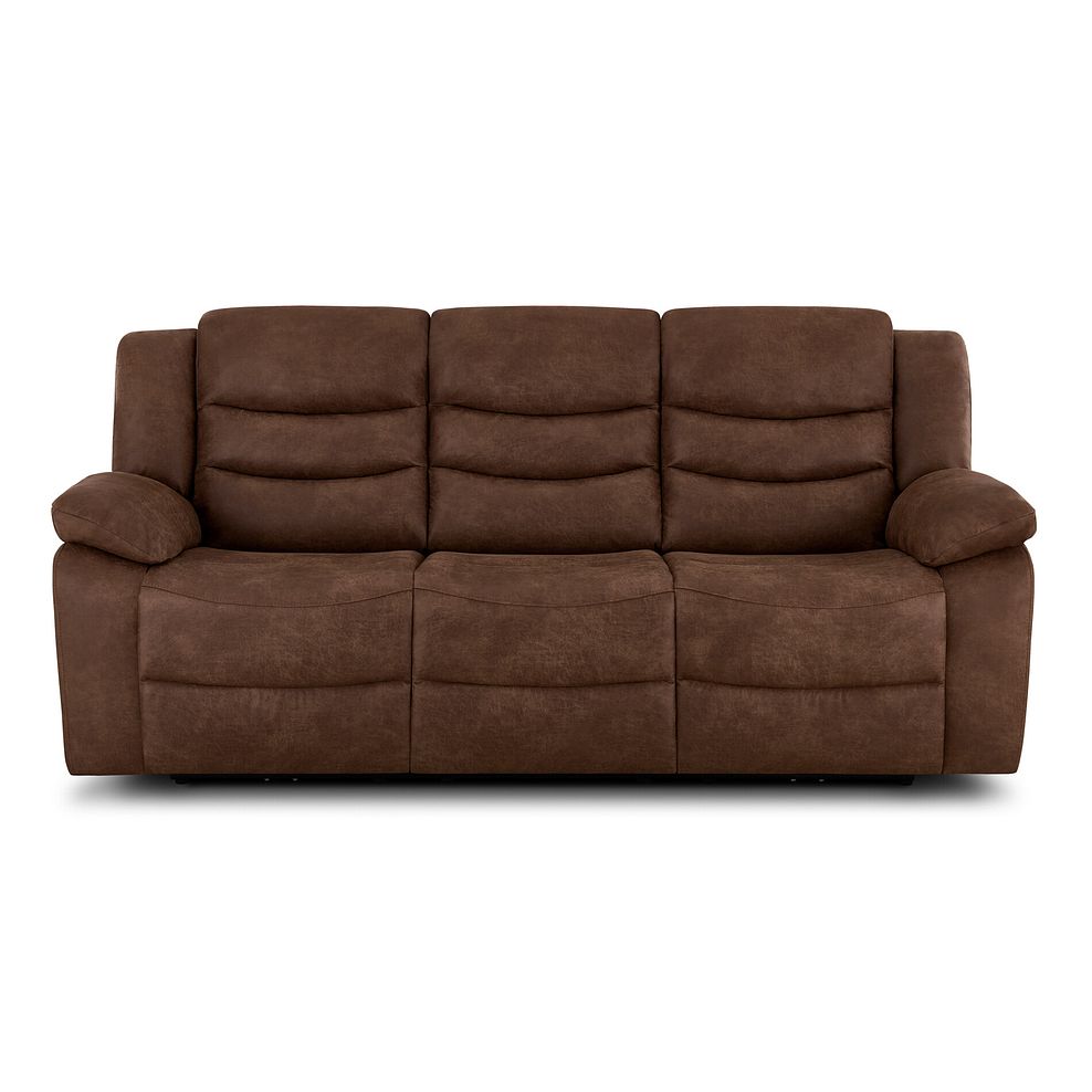 Marlow 3 Seater Sofa in Ranch Dark Brown Fabric 2