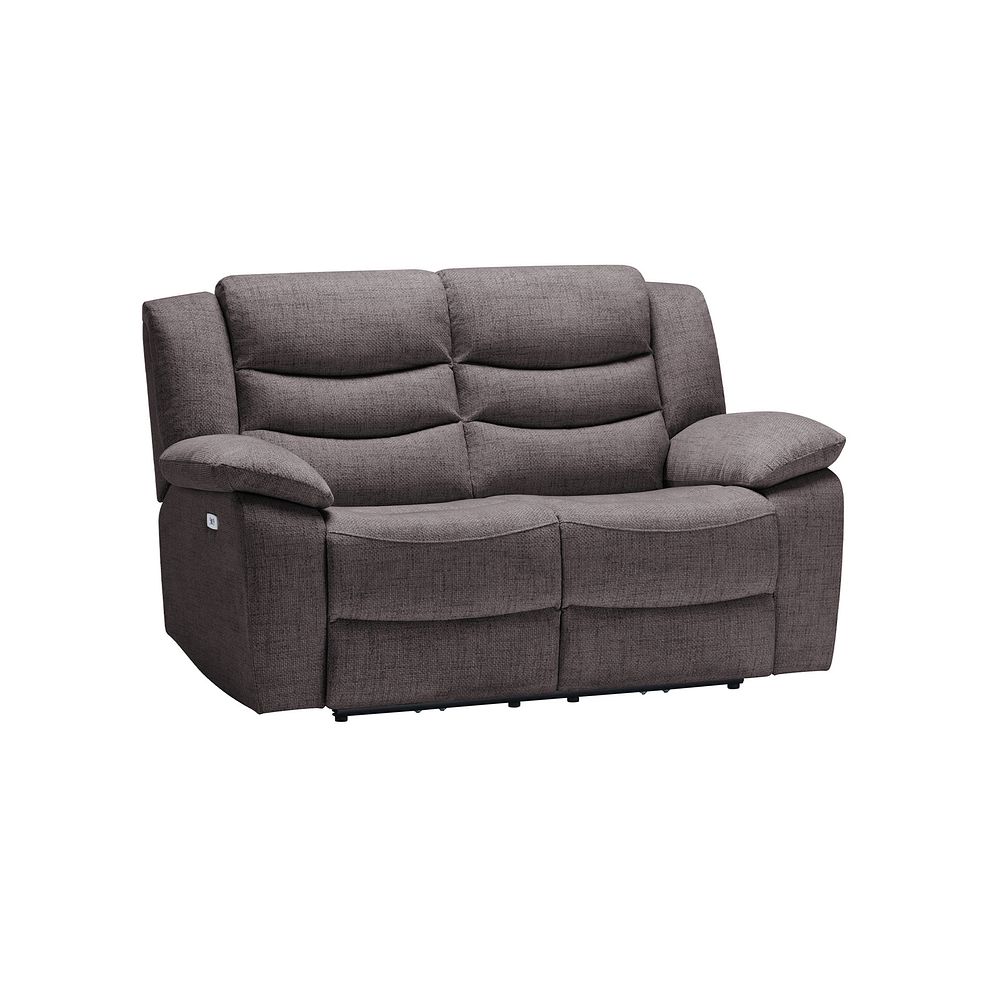 Marlow 2 Seater Electric Recliner Sofa in Andaz Charcoal Fabric