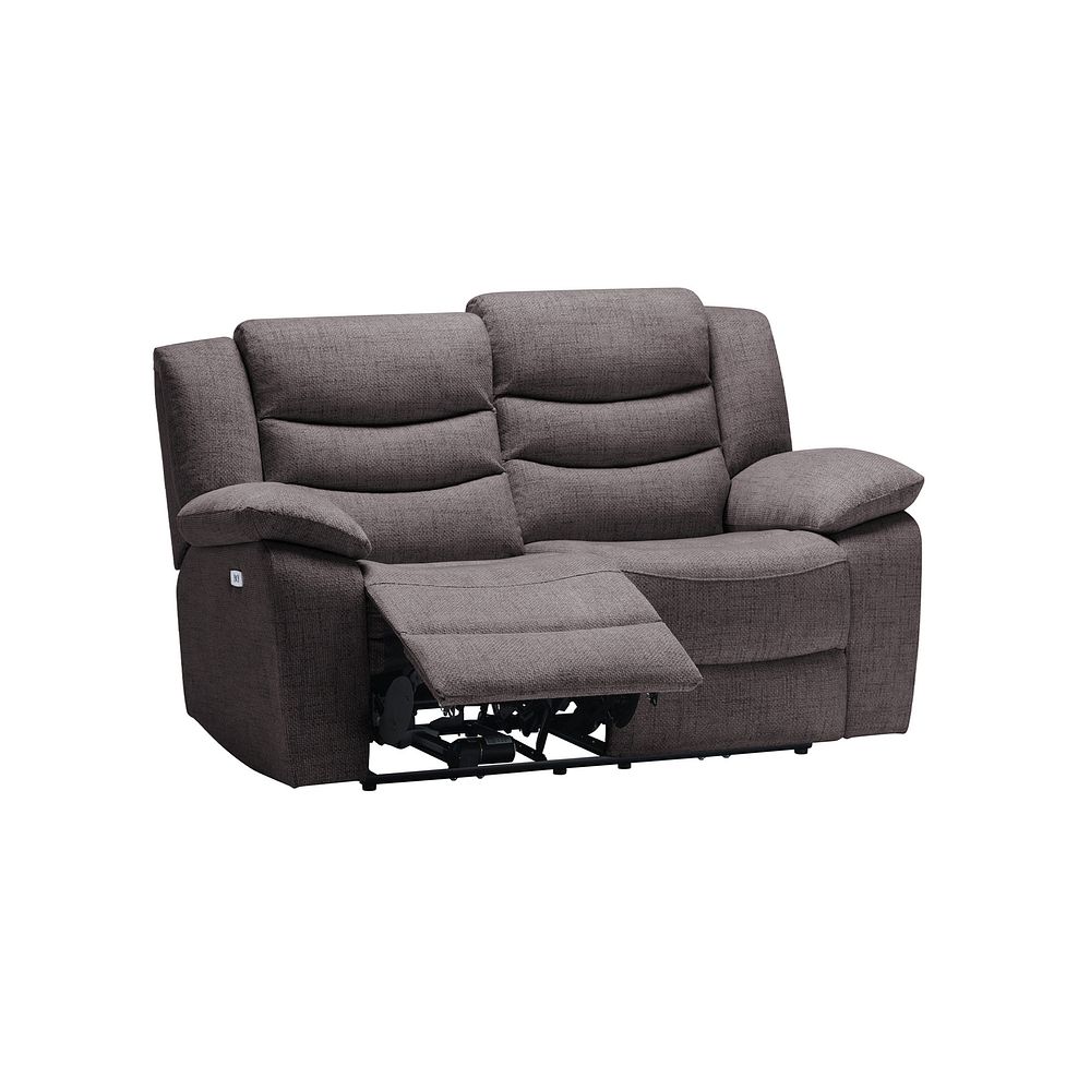 Marlow 2 Seater Electric Recliner Sofa in Andaz Charcoal Fabric 3