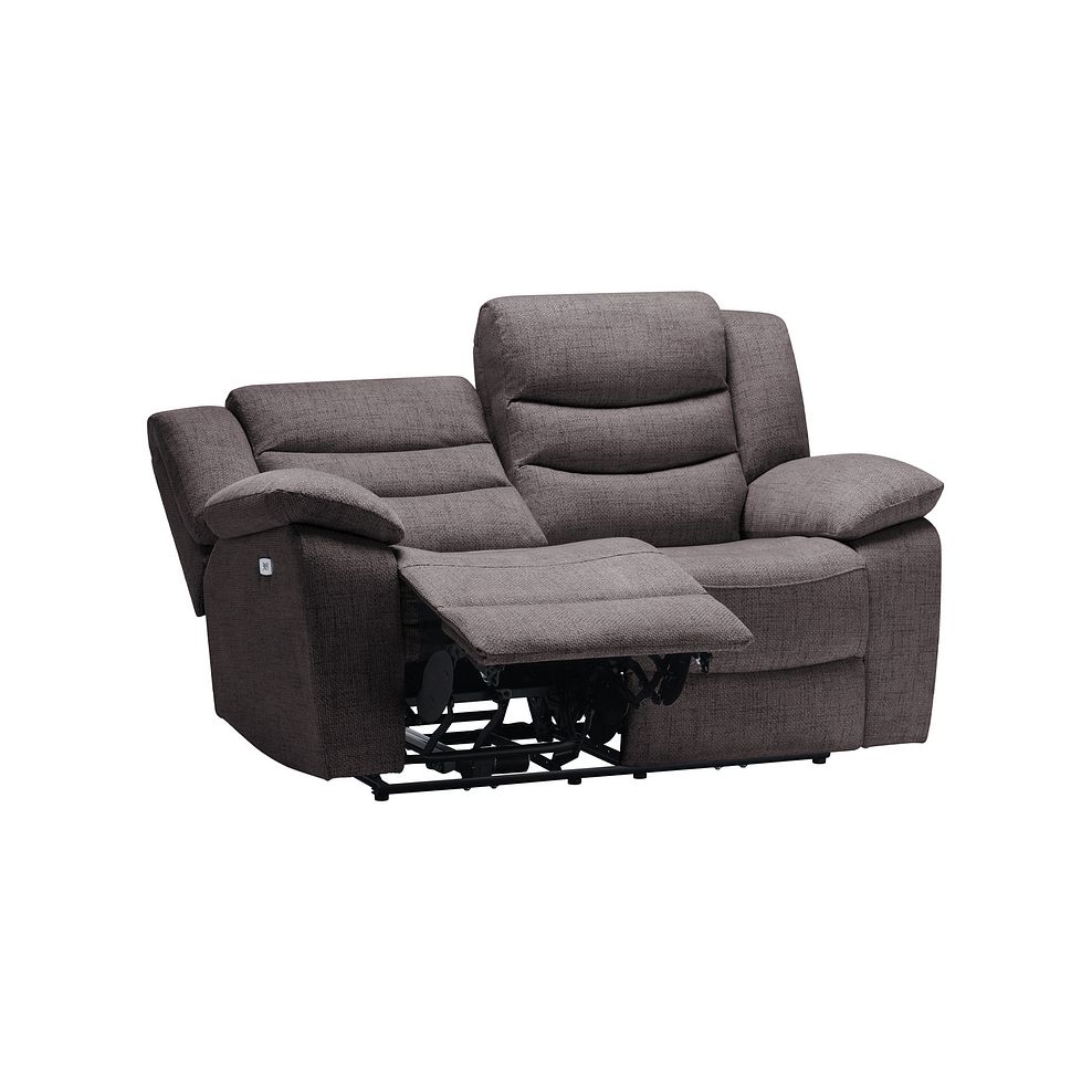Marlow 2 Seater Electric Recliner Sofa in Andaz Charcoal Fabric Thumbnail 4