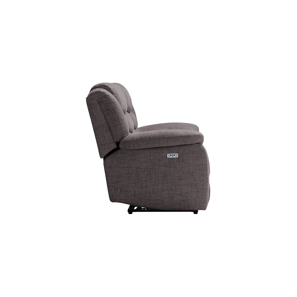 Marlow 2 Seater Electric Recliner Sofa in Andaz Charcoal Fabric 7
