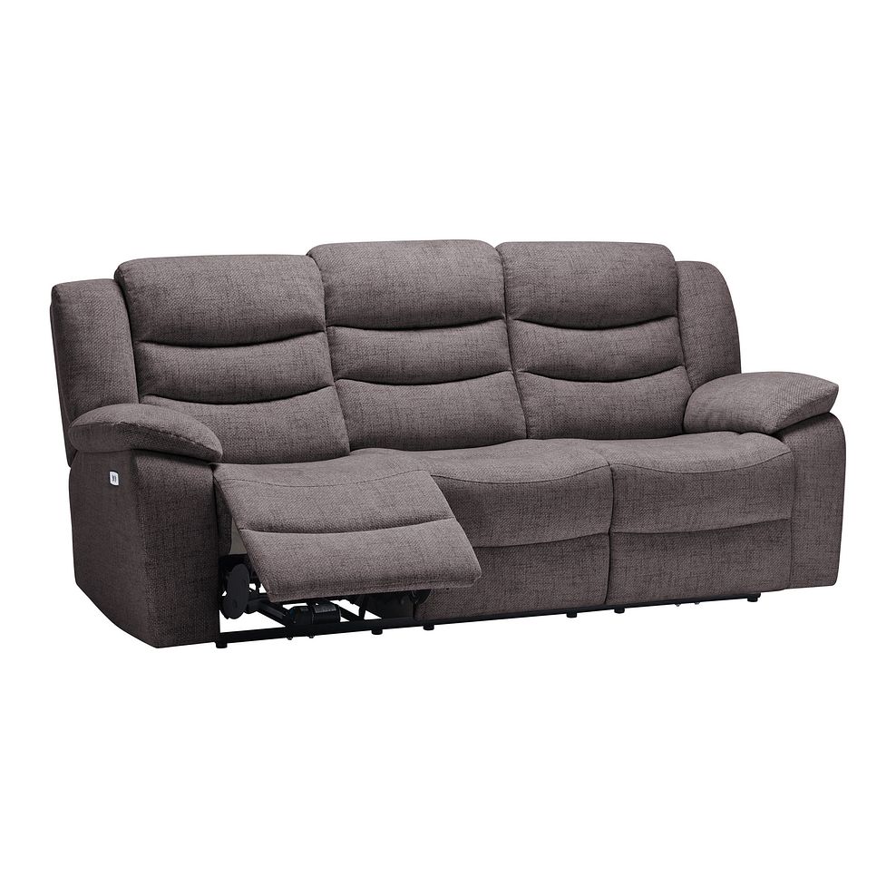 Marlow 3 Seater Electric Recliner Sofa in Andaz Charcoal Fabric Thumbnail 3