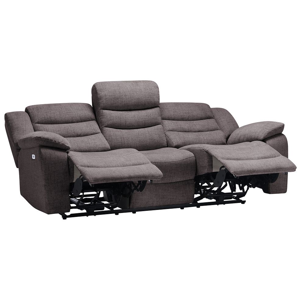 Marlow 3 Seater Electric Recliner Sofa in Andaz Charcoal Fabric Thumbnail 5