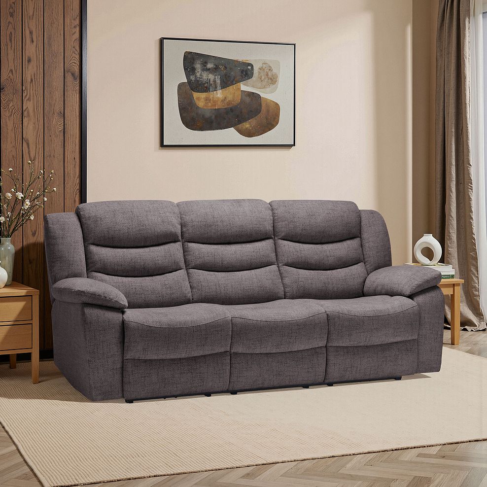 Marlow 3 Seater Sofa in Andaz Charcoal Fabric 1