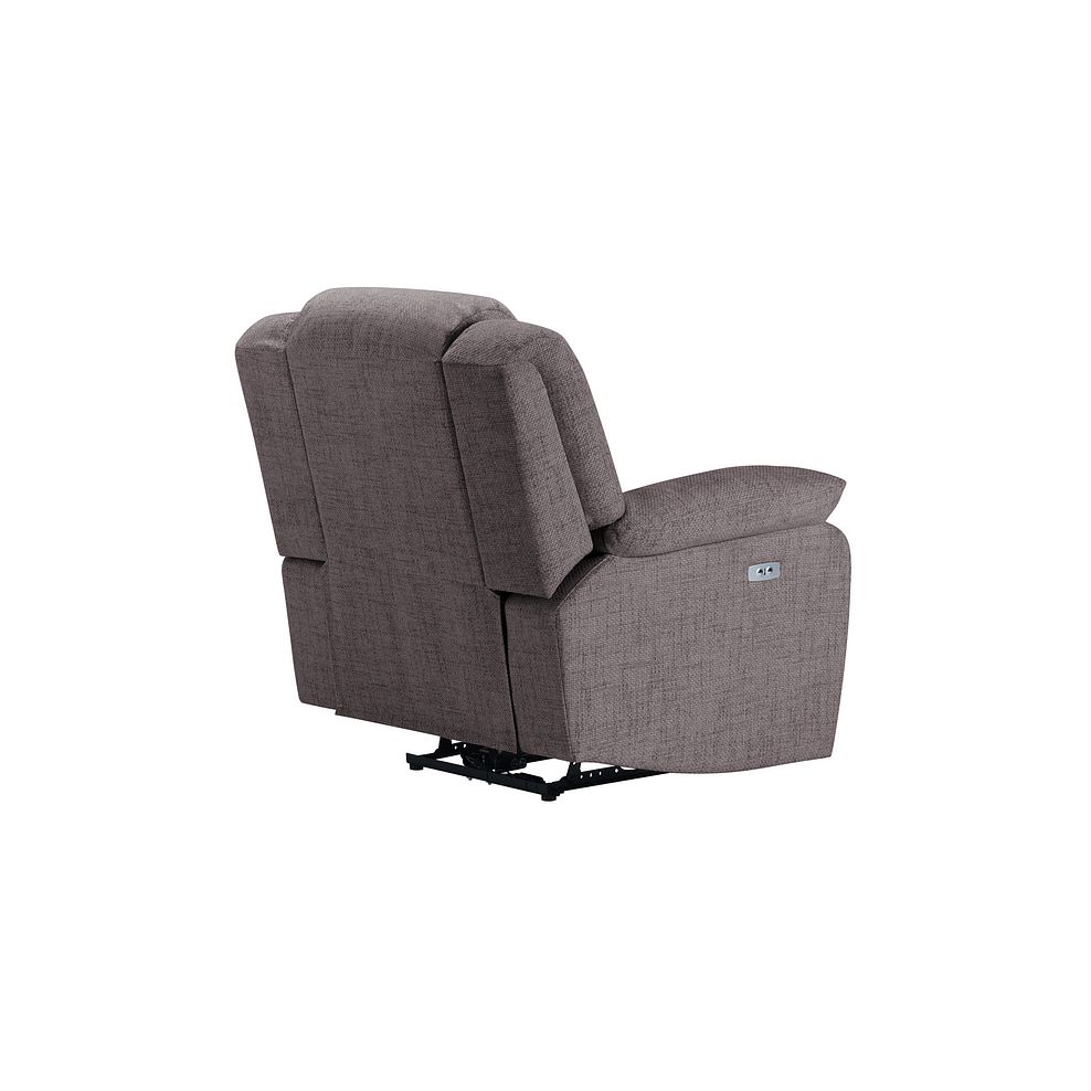 Marlow Electric Recliner Armchair in Andaz Charcoal Fabric 5