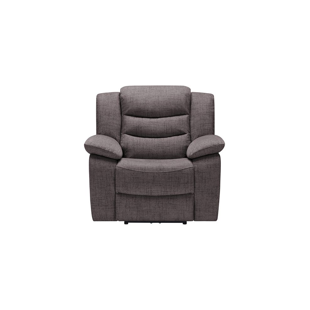 Marlow Electric Recliner Armchair in Andaz Charcoal Fabric 2