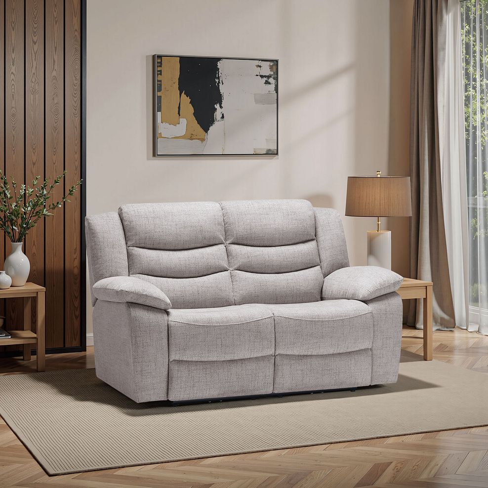 Marlow 2 Seater Sofa in Andaz Silver Fabric 1