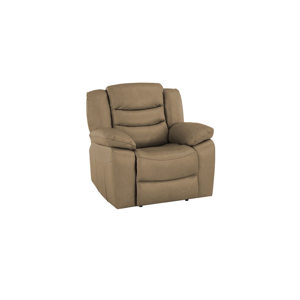 Marlow Armchair in Beige Leather 1