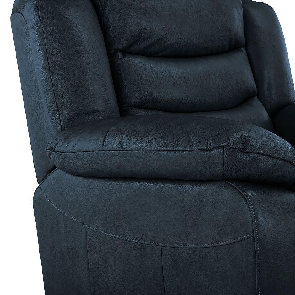 Marlow Armchair in Blue Leather 6