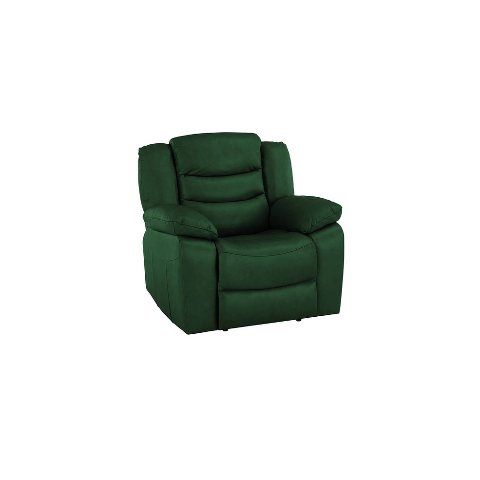 Marlow Armchair in Green Leather 1