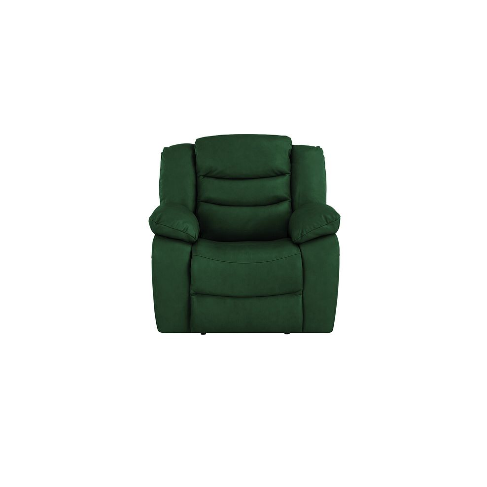 Marlow Armchair in Green Leather 2