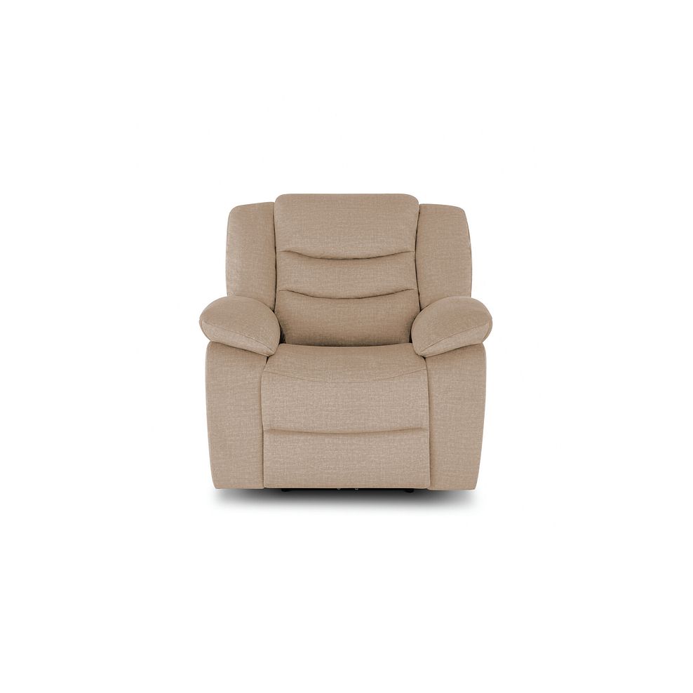 Marlow Armchair in Plush Beige Fabric 2