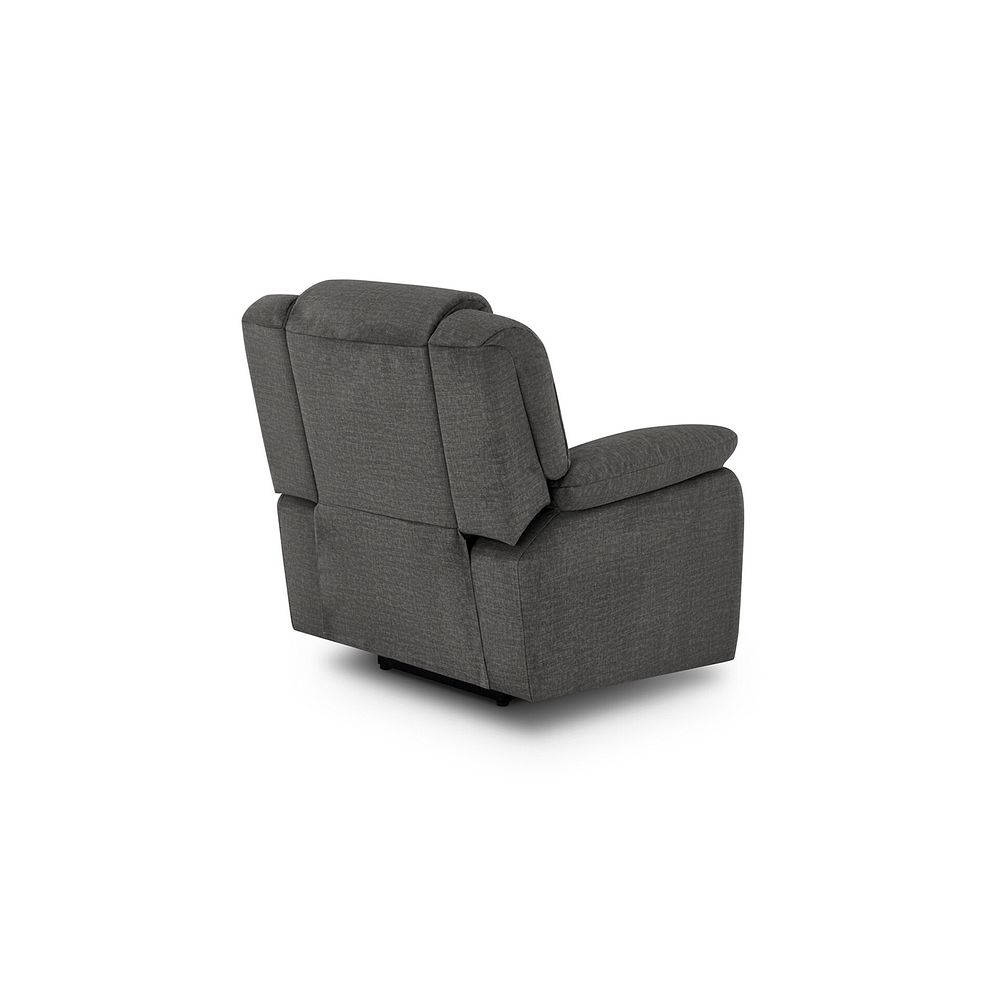 Marlow Armchair in Plush Charcoal Fabric 3